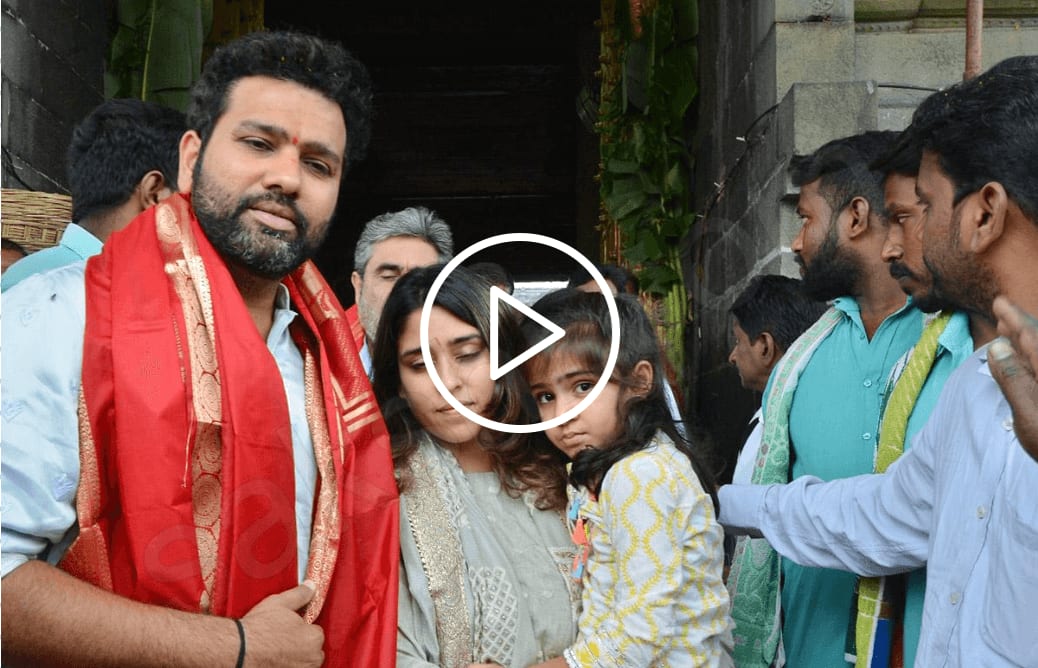 [Watch] Rohit Sharma Visits Tirupati Balaji Temple, Seeks Blessings Ahead Of Asia Cup 2023